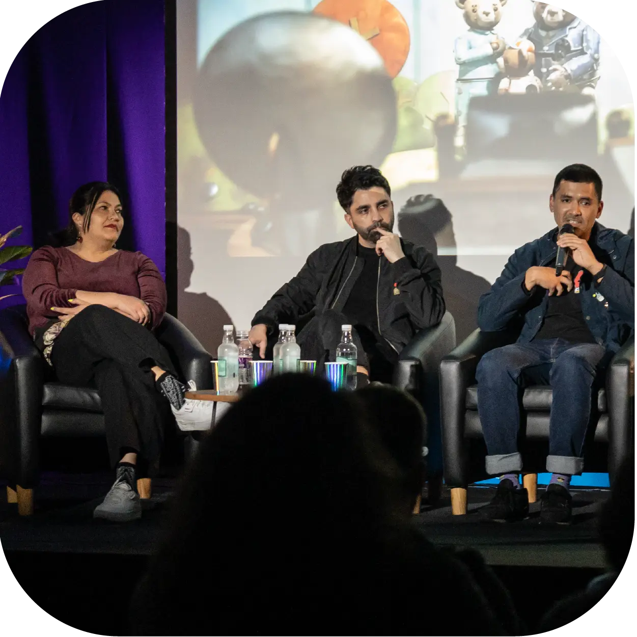 Gabriel Osorio, Cecilia Toro, Hugo Covarrubias